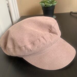 H&M Tan Microfibre/suede-like, Satin-Lined Hat